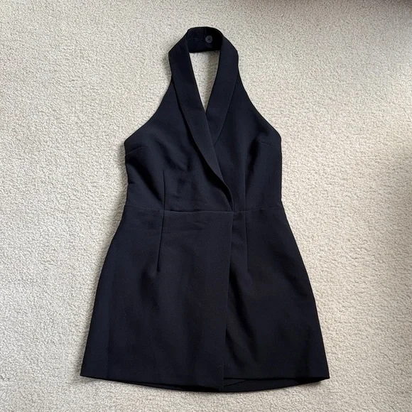 slim fit dress slacks Couture : Sculptured Faroa Halter Dress main image 1